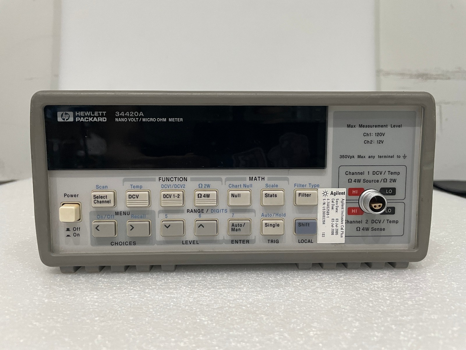 HP-34420A-Nano-Volt-Micro-Ohm-Meter-187775338660