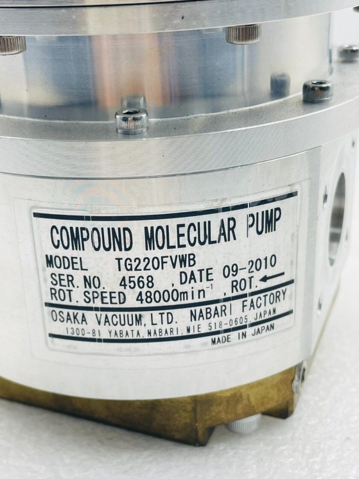 Compound Pump Osaka TG220FVWB Compound Molecular Pump – Novus Ferro Pte Ltd
