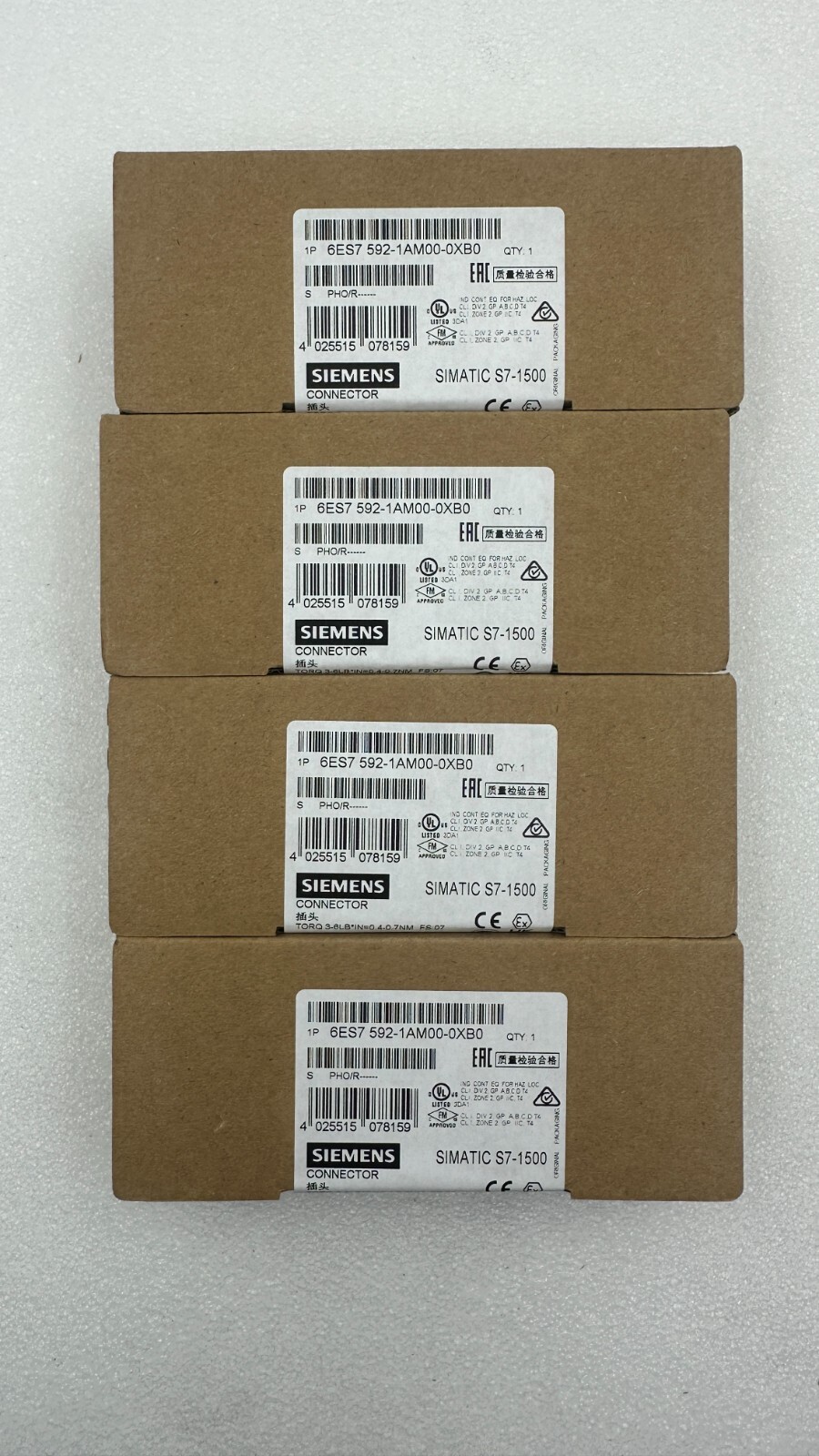 Siemens-Simatic-S7-1500-6ES7-592-1AM00-0XB0-Connector-screw-type-Lot-of-4-187368925813