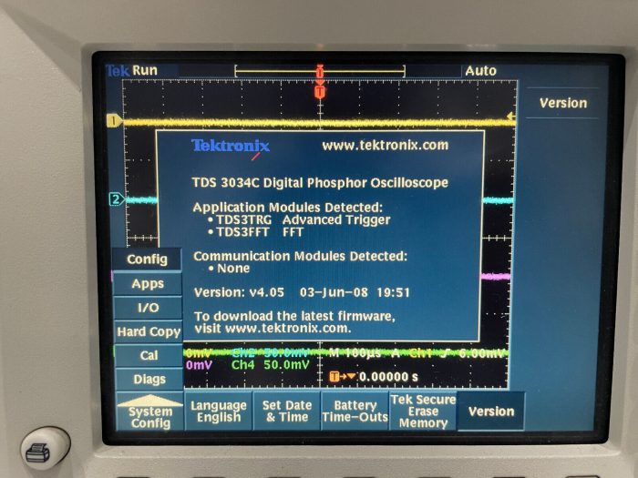 Tektronix TDS 3034C Digital Phosphor Oscilloscope – Novus Ferro Pte Ltd