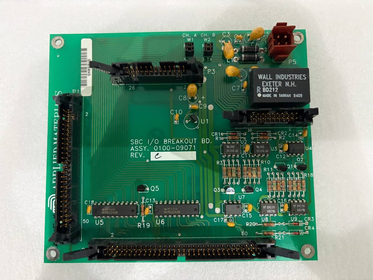 Applied-Materials-0100-09071-P5000-SBC-IO-Breakout-Board-188837677764