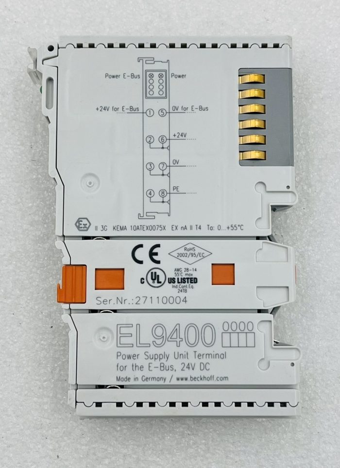 Beckhoff EL9400 Power Supply Unit Terminal – Novus Ferro Pte Ltd