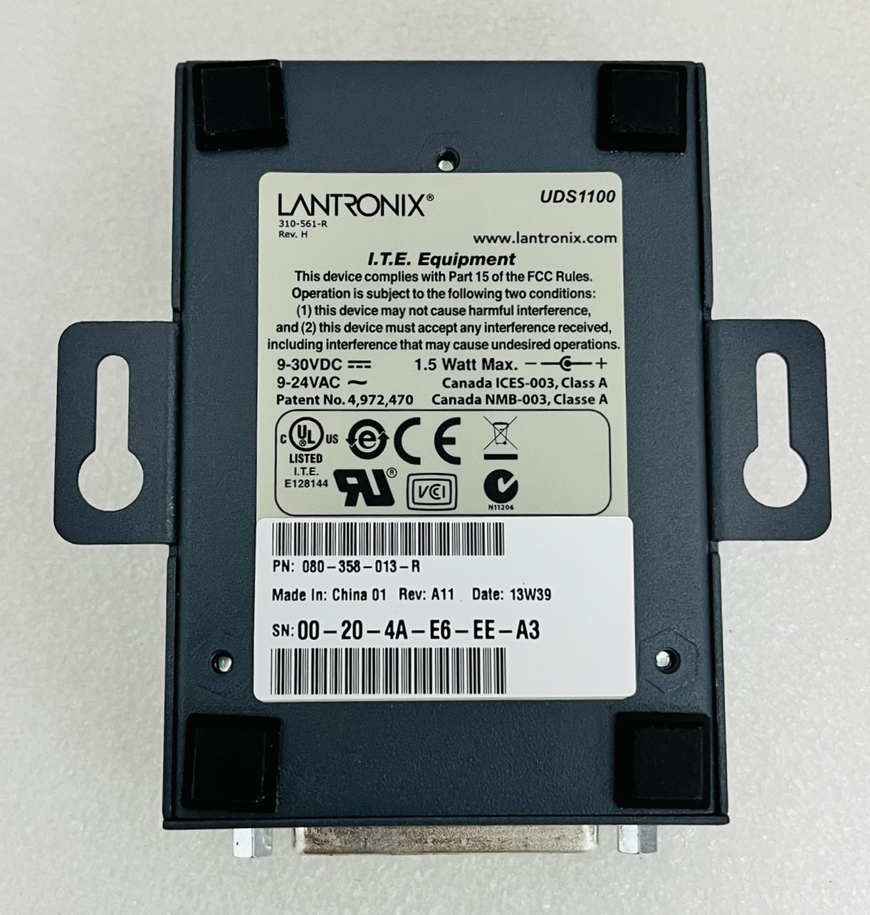 Lantronix UD1100002-01 UDS1100 Inversal Device Server – Novus Ferro Pte Ltd