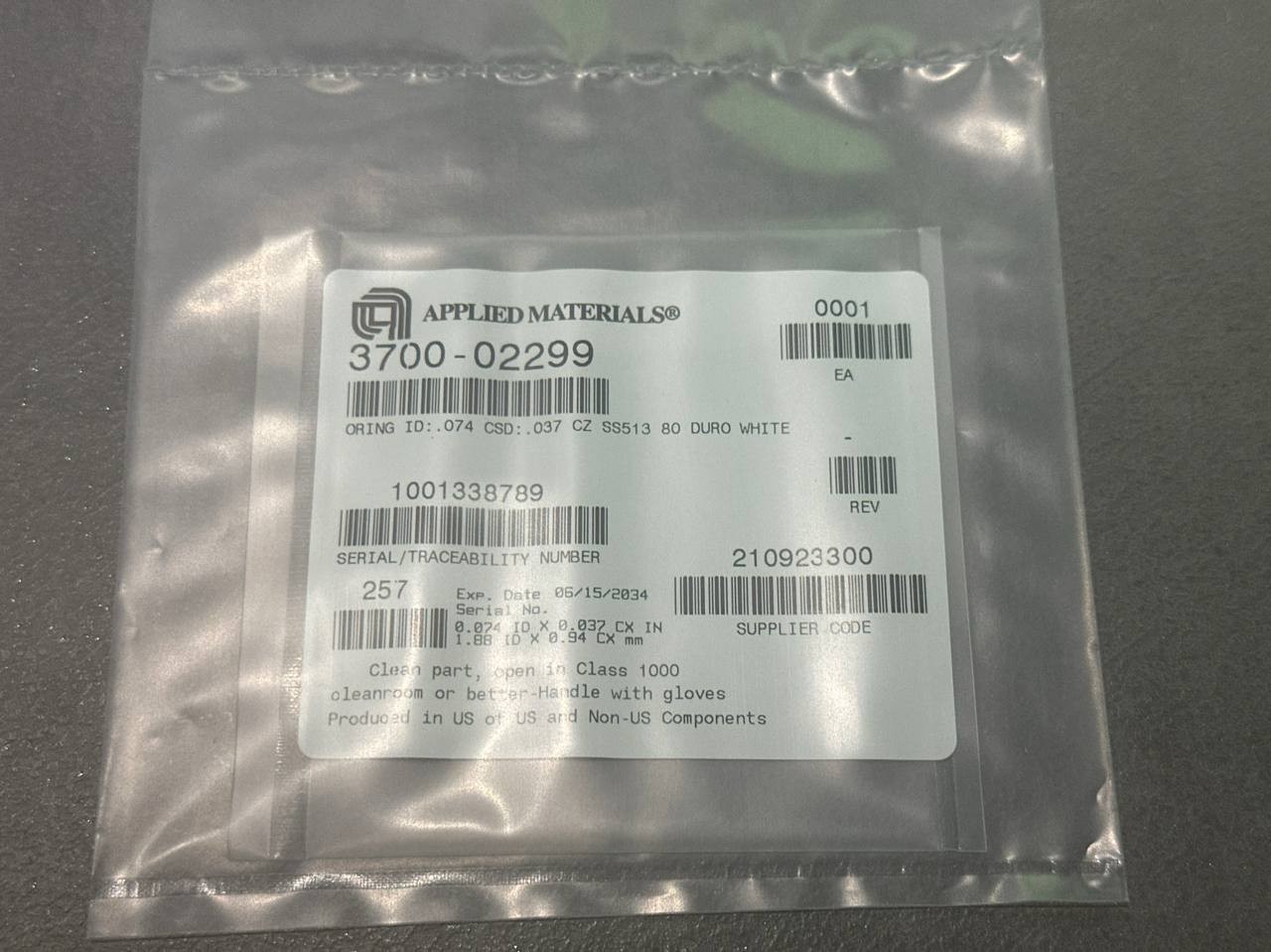 Applied-Materials-3700-02299-O-ring-ID074-CSD037-CZ-SS513-80-DURO-Pack-of-10-188837926009