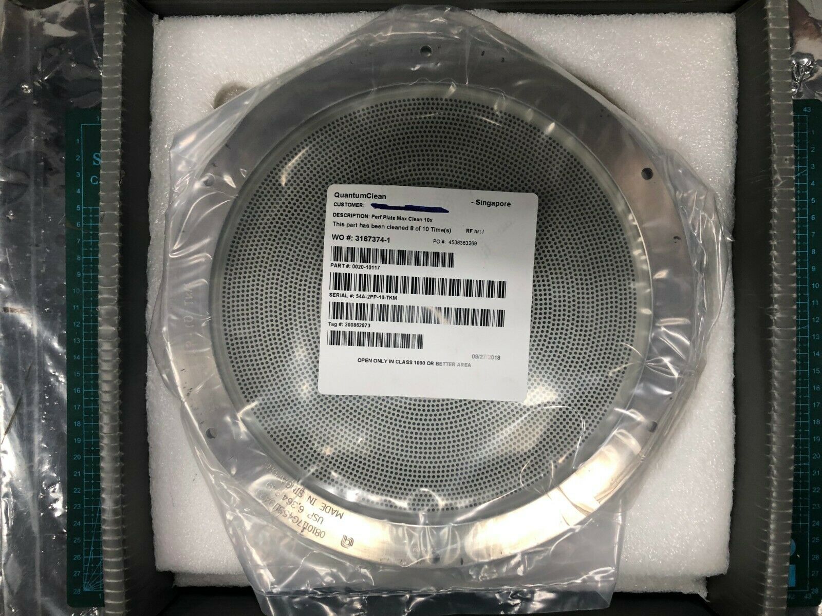 Applied Materials 0020-09933 Gas Distribution Plate Sputter for sale online 