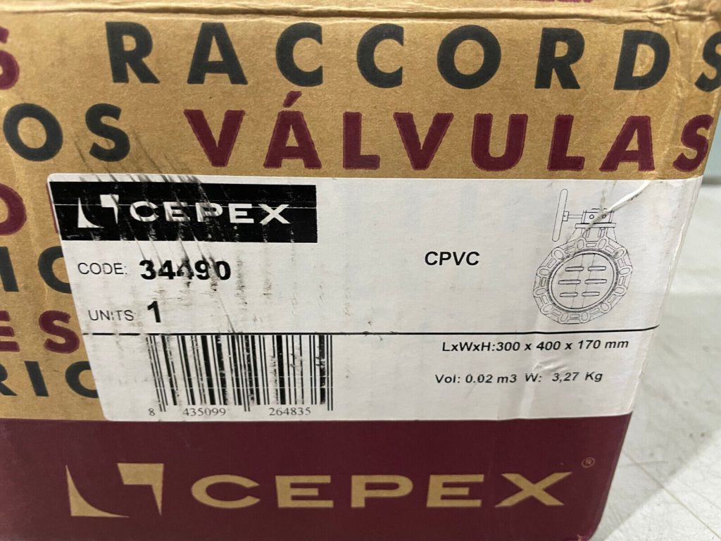Cepex 34490 PVC-U Industrial Series Butterfly Valve – Novus Ferro Pte Ltd