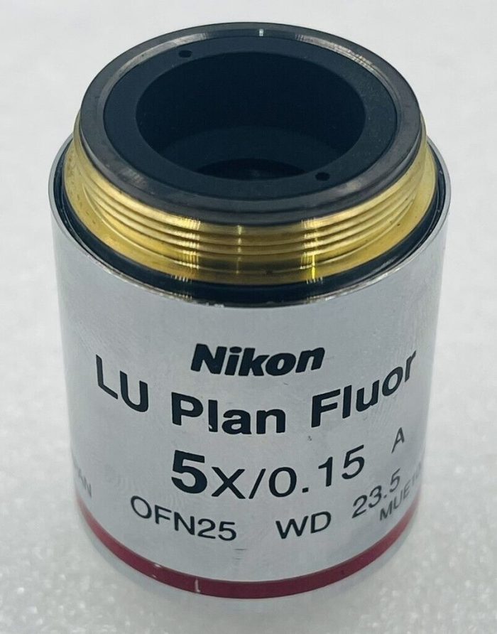 Nikon LU Plan Fluor 5X/0.15 Microscope Objective Lens – Novus Ferro Pte Ltd
